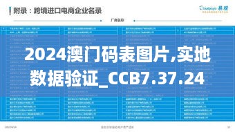 2024澳门码表图片,实地数据验证_CCB7.37.24生态版