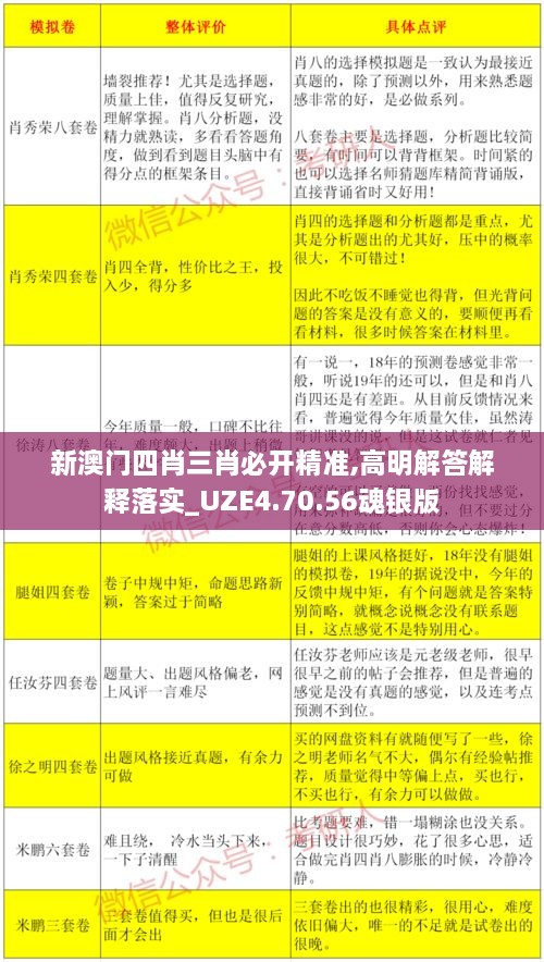新澳门四肖三肖必开精准,高明解答解释落实_UZE4.70.56魂银版