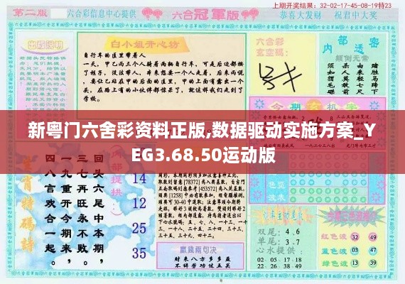新粤门六舍彩资料正版,数据驱动实施方案_YEG3.68.50运动版