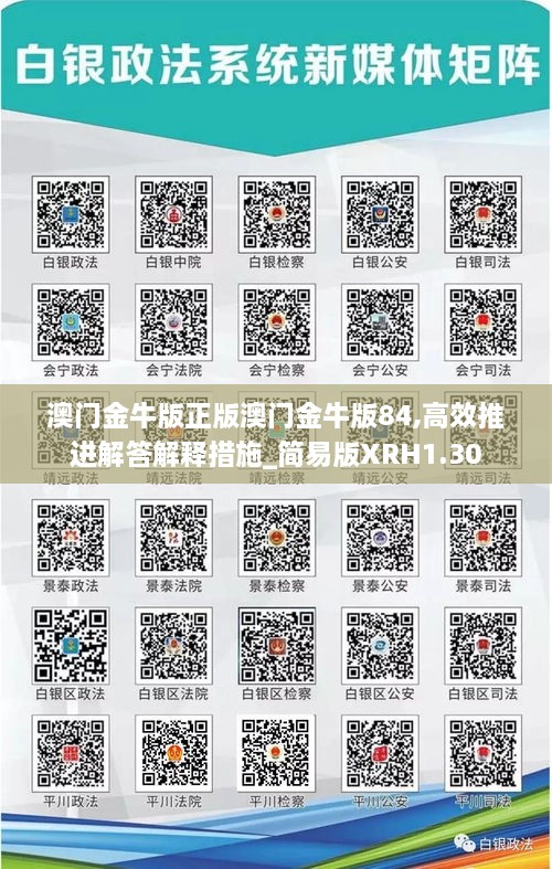 澳门金牛版正版澳门金牛版84,高效推进解答解释措施_简易版XRH1.30