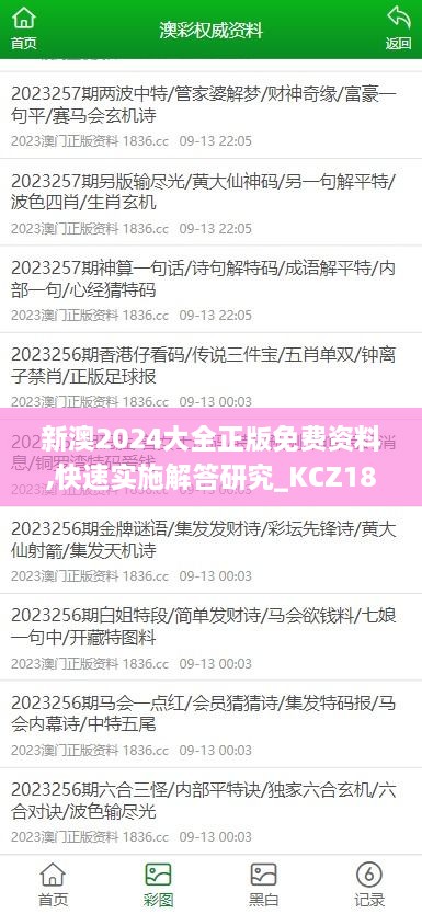 新澳2024大全正版免费资料,快速实施解答研究_KCZ18.77