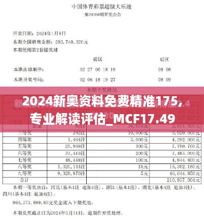 2024新奥资料免费精准175,专业解读评估_MCF17.49