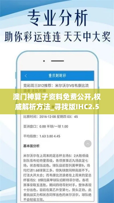 澳门神算子资料免费公开,权威解析方法_寻找版IHC2.5