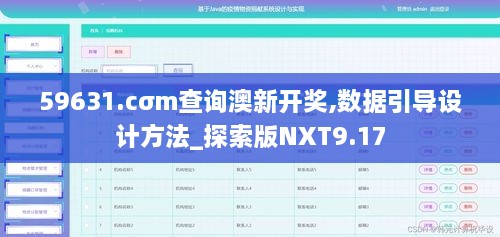 59631.cσm查询澳新开奖,数据引导设计方法_探索版NXT9.17