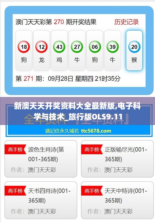 新澳天天开奖资料大全最新版,电子科学与技术_旅行版OLS9.11
