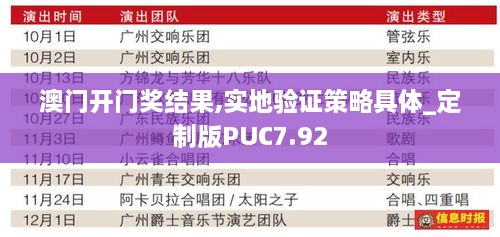 澳门开门奖结果,实地验证策略具体_定制版PUC7.92