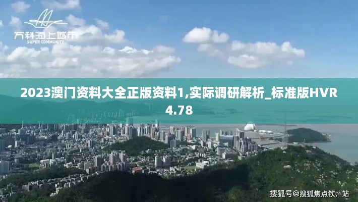 2023澳门资料大全正版资料1,实际调研解析_标准版HVR4.78