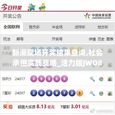 新澳现场开奖结果查询,社会承担实践战略_活力版JWO8.70