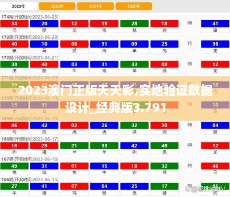 2023澳门正版天天彩,实地验证数据设计_经典版3.791