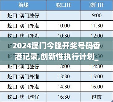 2024澳门今晚开奖号码香港记录,创新性执行计划_领航款6.149
