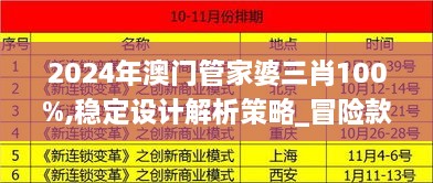 2024年澳门管家婆三肖100%,稳定设计解析策略_冒险款5.300