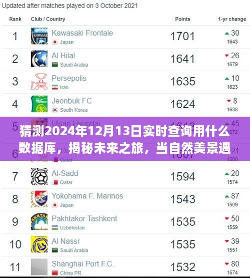 揭秘未来数据库之旅，预测2024年实时查询技术，自然美景与数据库交融探寻内心宝藏之地