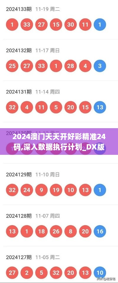 2024澳门天天开好彩精准24码,深入数据执行计划_DX版17.319