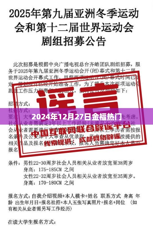 2024年12月27日金福热点概览