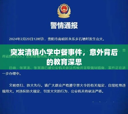 突发清镇小学中餐事件，意外背后的教育深思