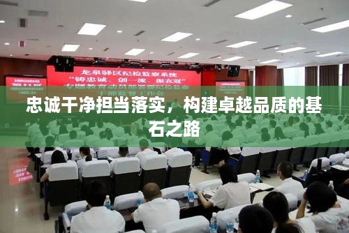 忠诚干净担当落实，构建卓越品质的基石之路