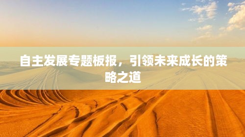 自主发展专题板报，引领未来成长的策略之道